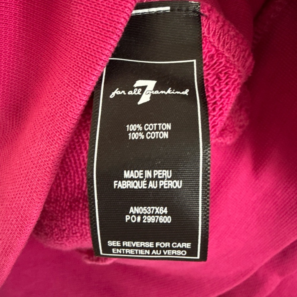 7 for All Mankind Sweatshirt Relaxed Fit XS - Picture 8 of 9